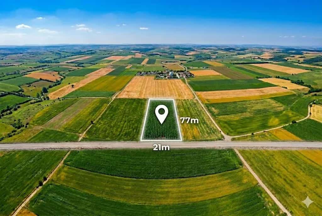 Uzunköprü Kavacık’ta Resmi Kadastral Yola 21 Metre Cepheli, Tepe Konumda Dümdüz 1625m² Müstakil Tek Tapu Arsa!