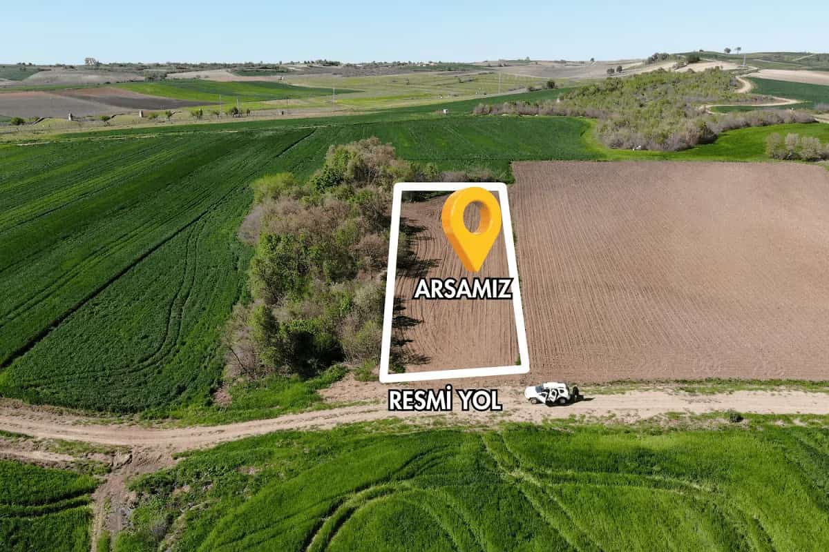 Edirne Uzunköprü Dereköy'de 1883m² Tek Tapu, Elektriği Başında, İmara 200m Mesafede