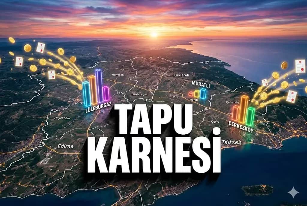 Trakya Tapu Takas Karnesi: En Çok İşlem Yapılan İlçeler
