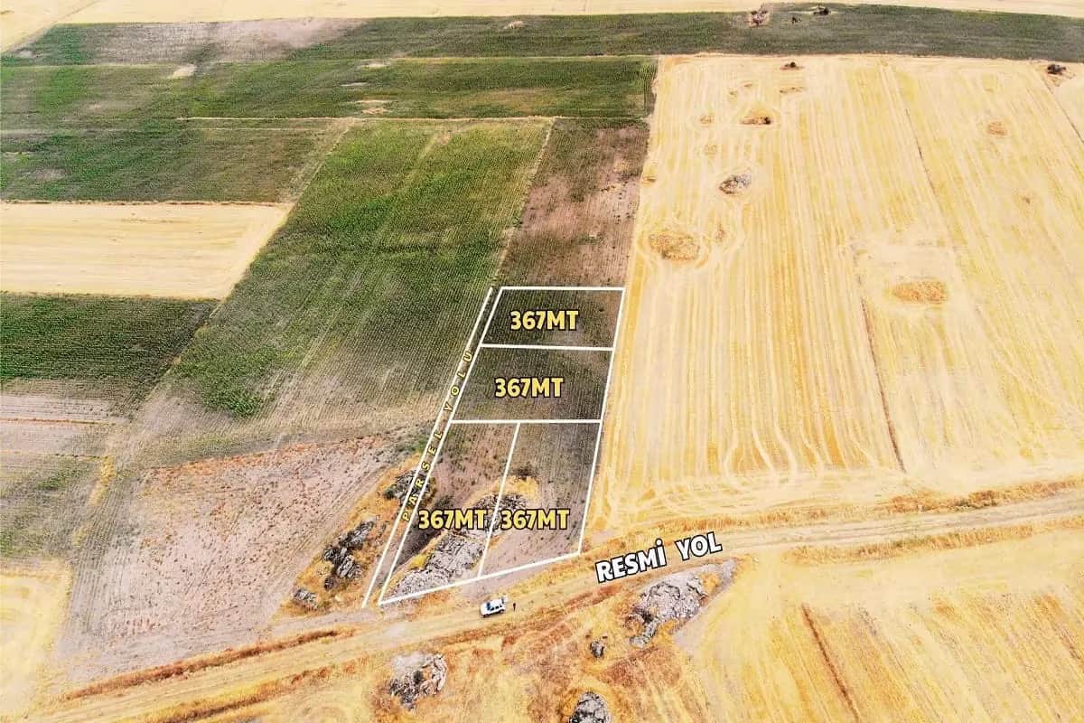 Edirne Süloğlu Sülecik'te 367m² Çaplı Muvafakatlı 4 Adet Arsa - Resmi Yollu - Görsel 1