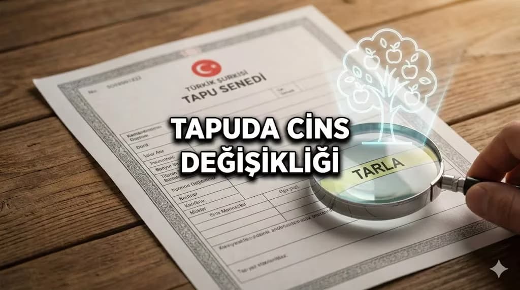 Tarlayı Bahçeye Çevirmek: Tapuda Cins Değişikliği Nasıl Yapılır?