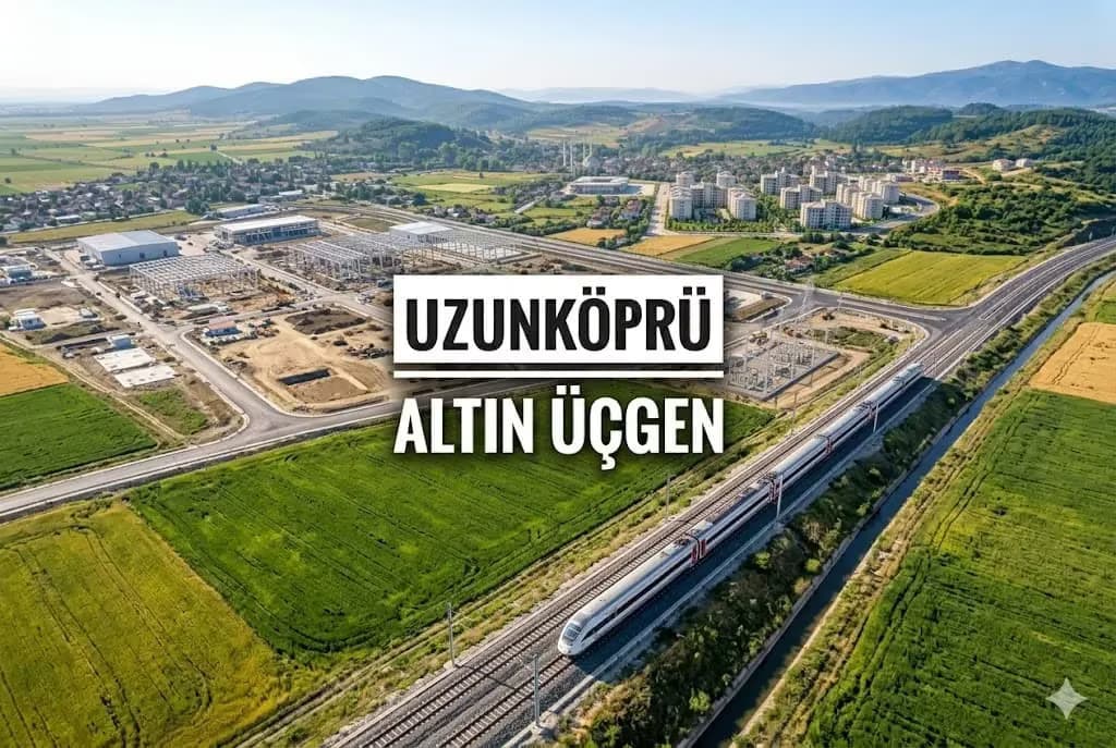 Kırcasalih ve Kurtbey Hattı: Uzunköprü Hızlı Tren İstasyonu ve OSB Arasındaki "Altın Üçgen" Yatırım Analizi