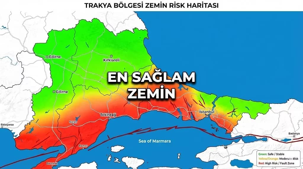 Trakya'nın Deprem Risk Haritası 2026: En Sağlam Zemin Hangi İlçelerde?